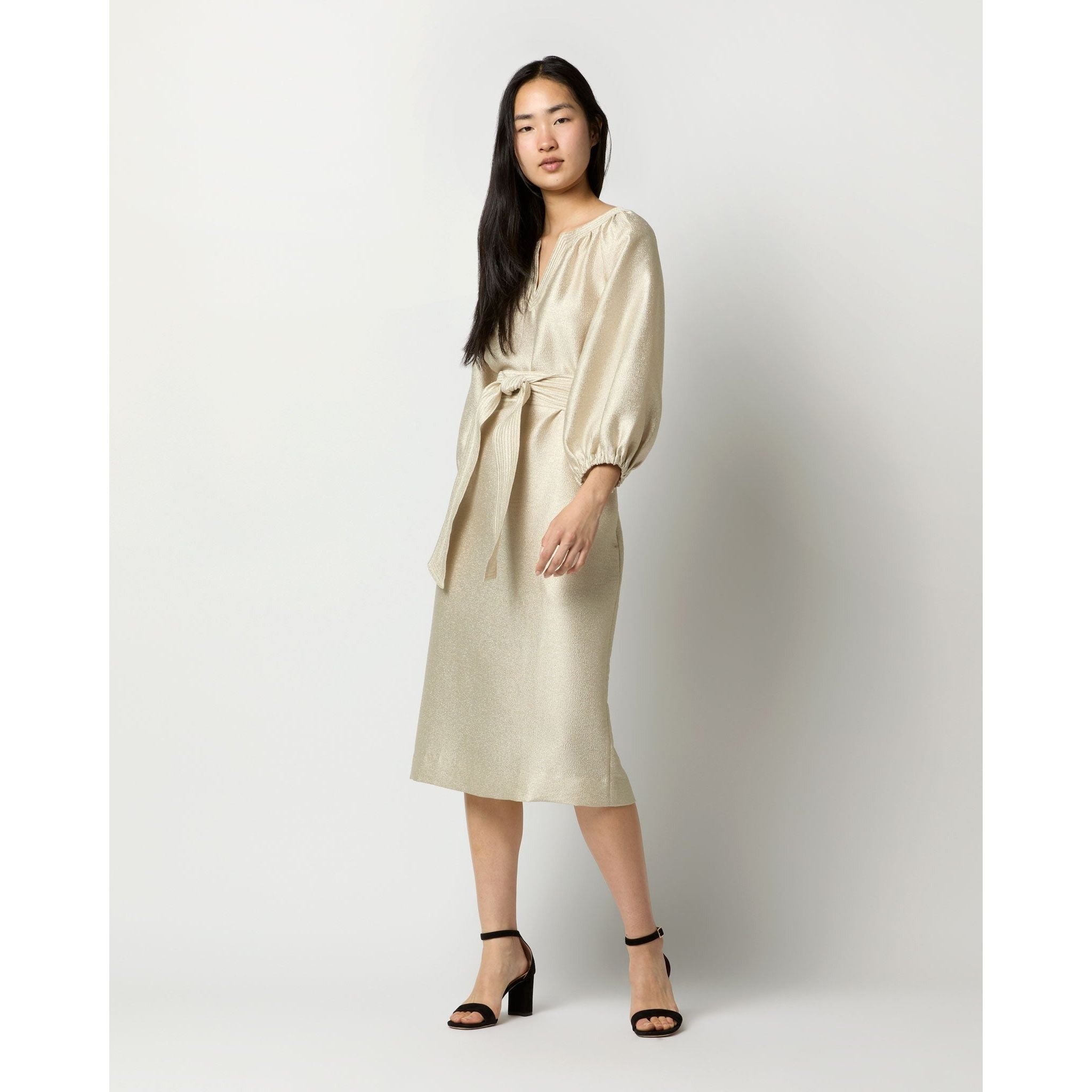 Ann Mashburn Trapunto Blouson Dress Plantino Cepe