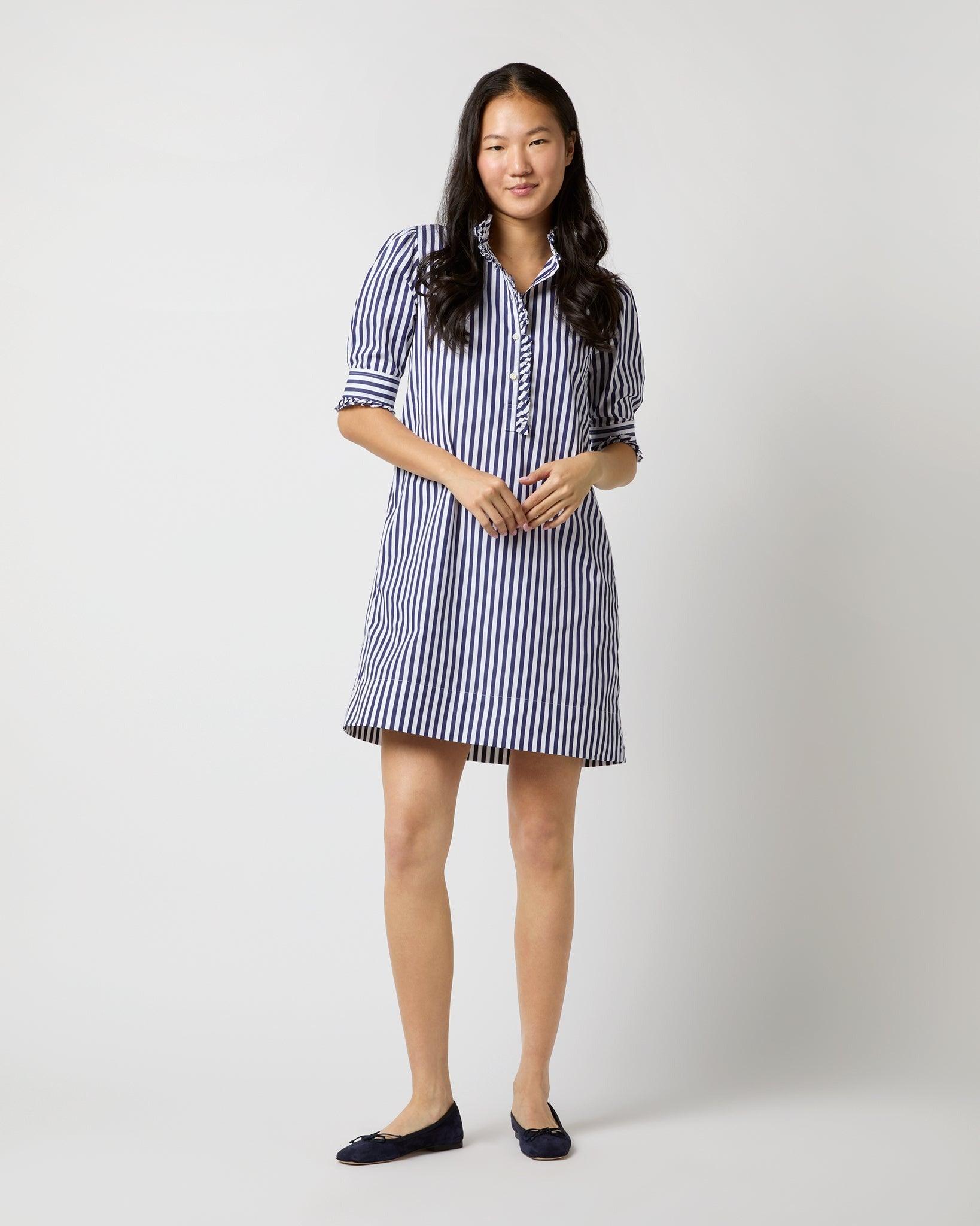 Ann Mashburn Elbow Sleeve Frill Dress - Primm's