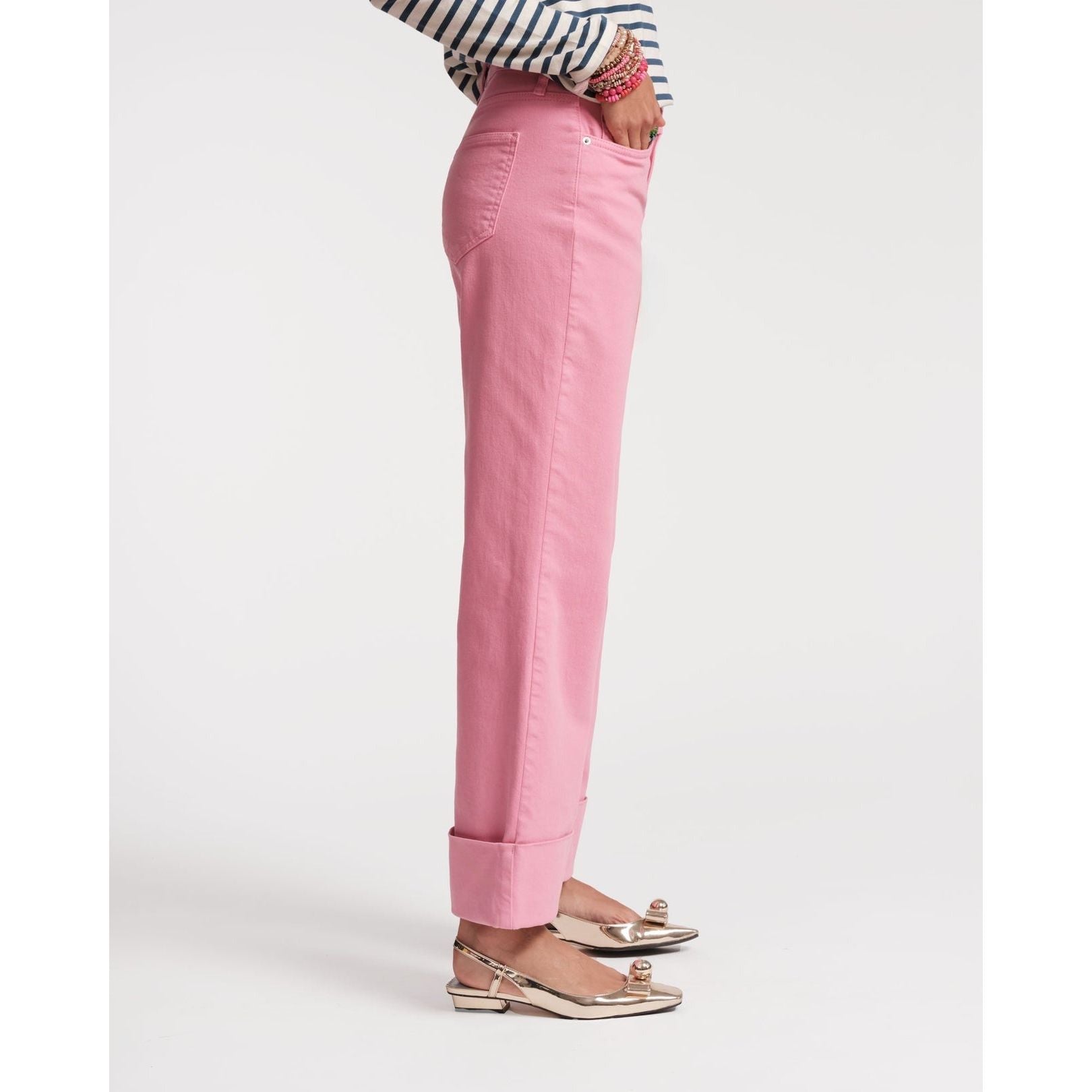 Frances Valentine Smarty Cuffed Jeans Pink