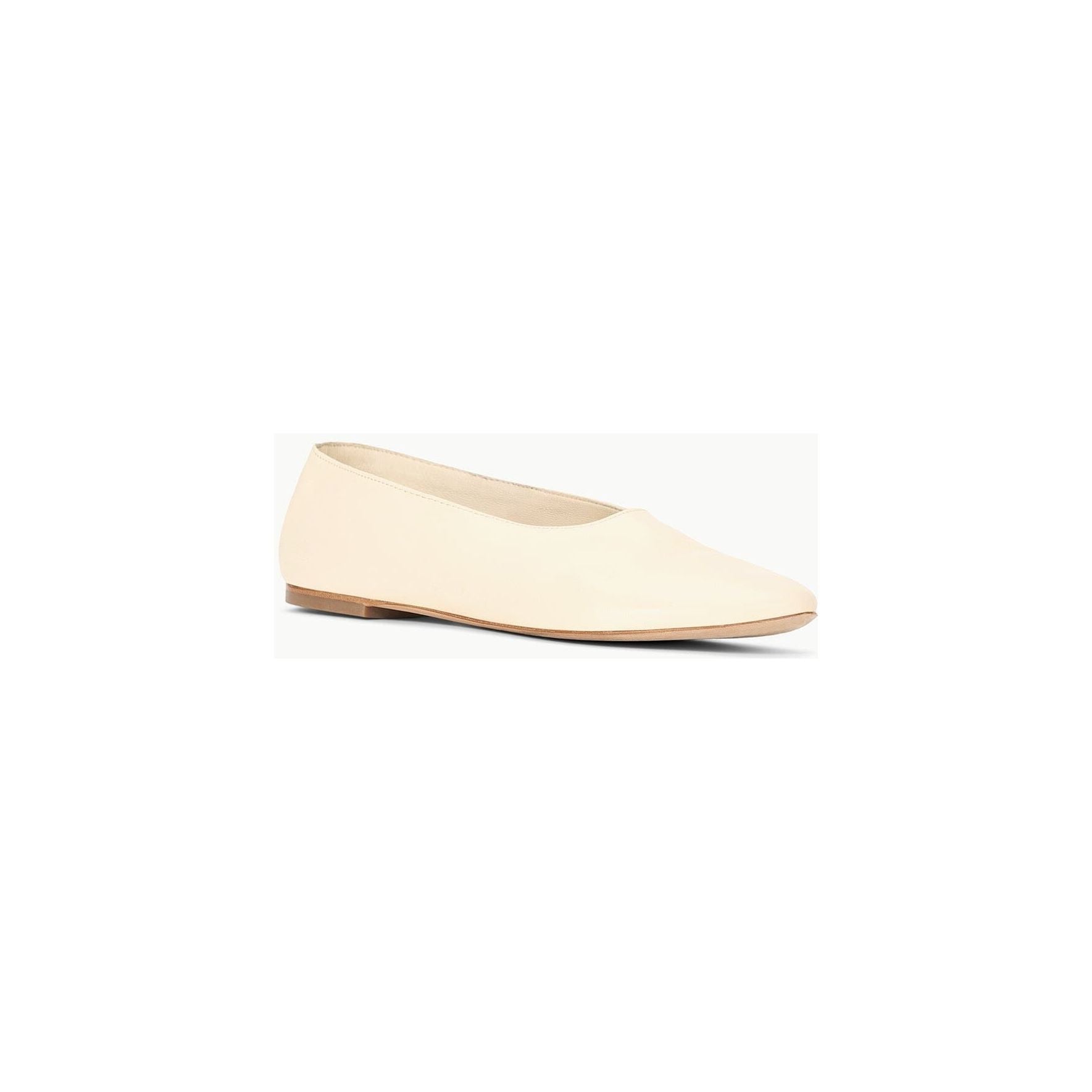 Staud Alba Ballet Flat Cream