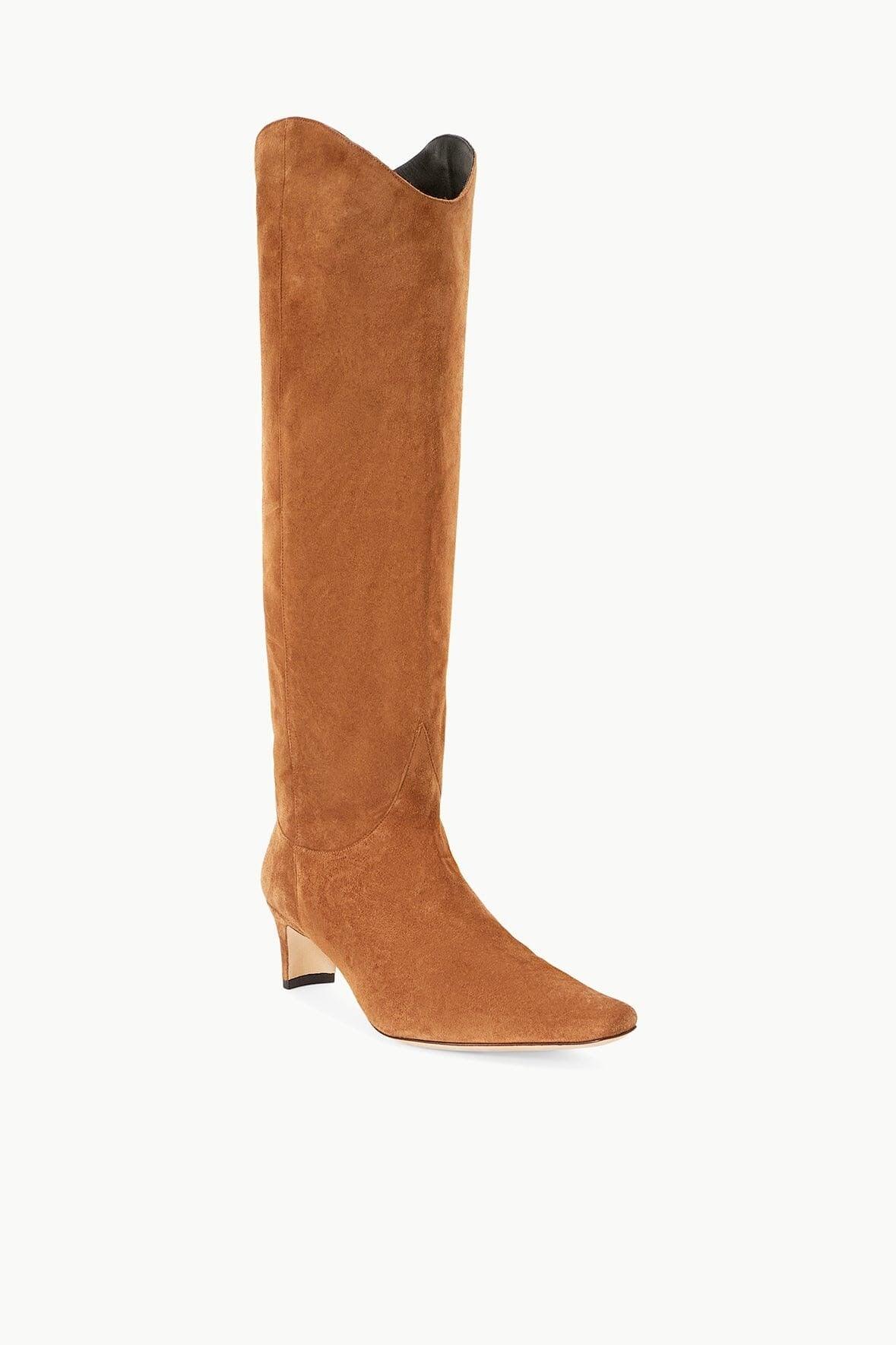 Staud Western Wally Boot Tan Suede - Primm's