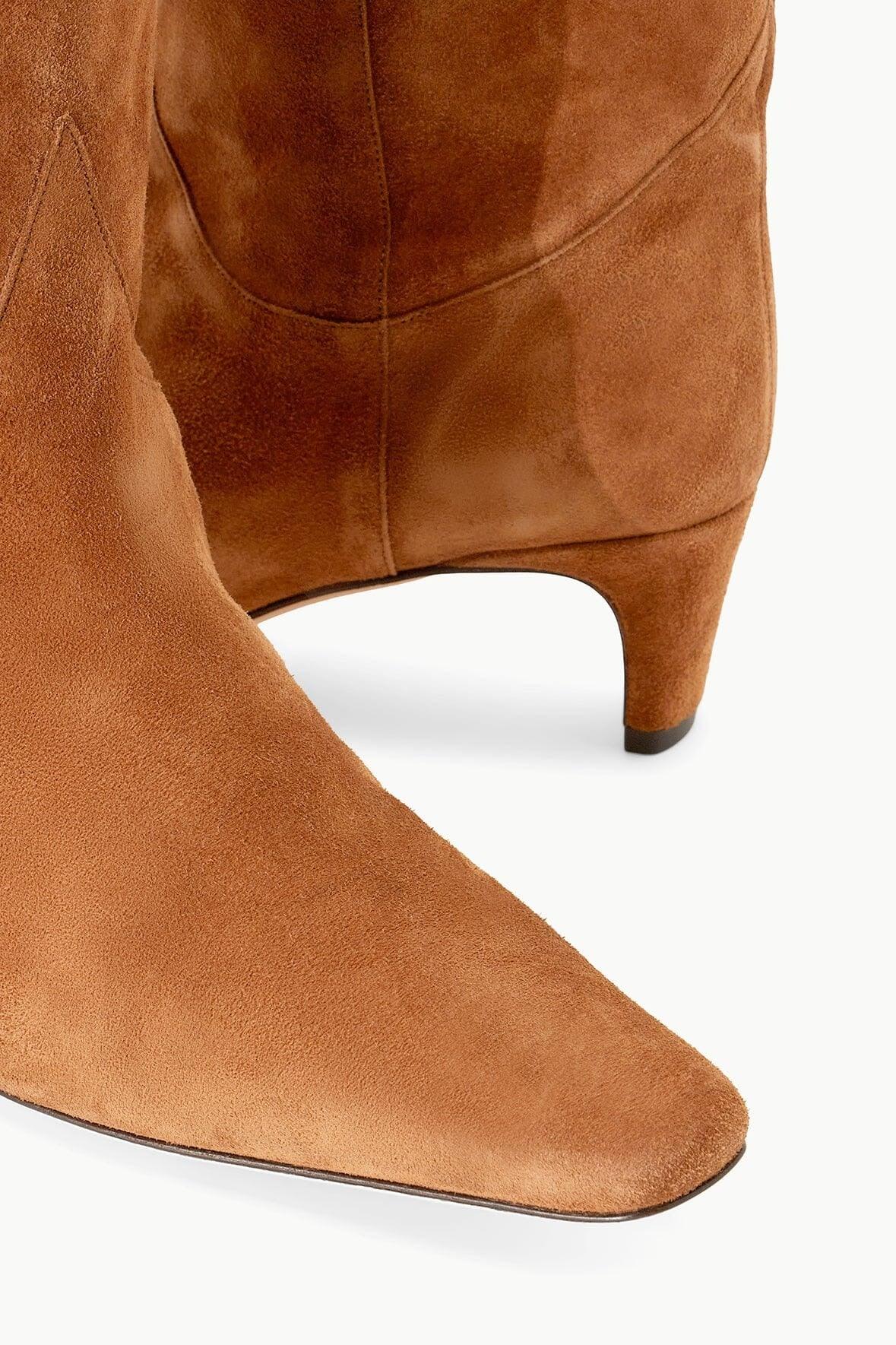 Staud Western Wally Boot Tan Suede - Primm's