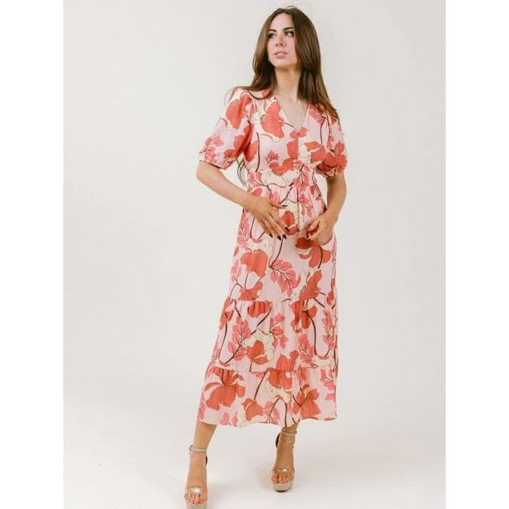 LaRoque Joanna Dress Sorbet Blossom - Primm's