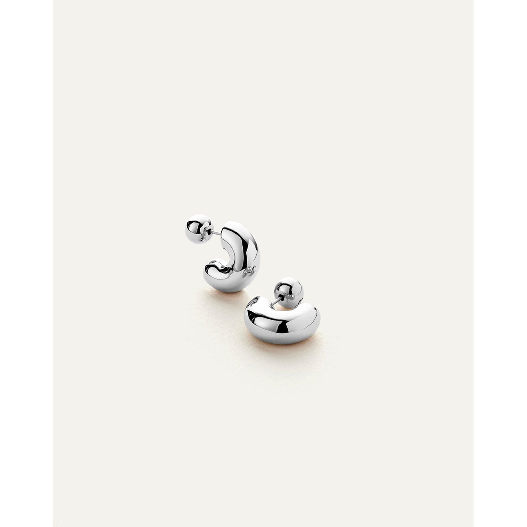 Jenny Bird Tome Hoops Silver Small