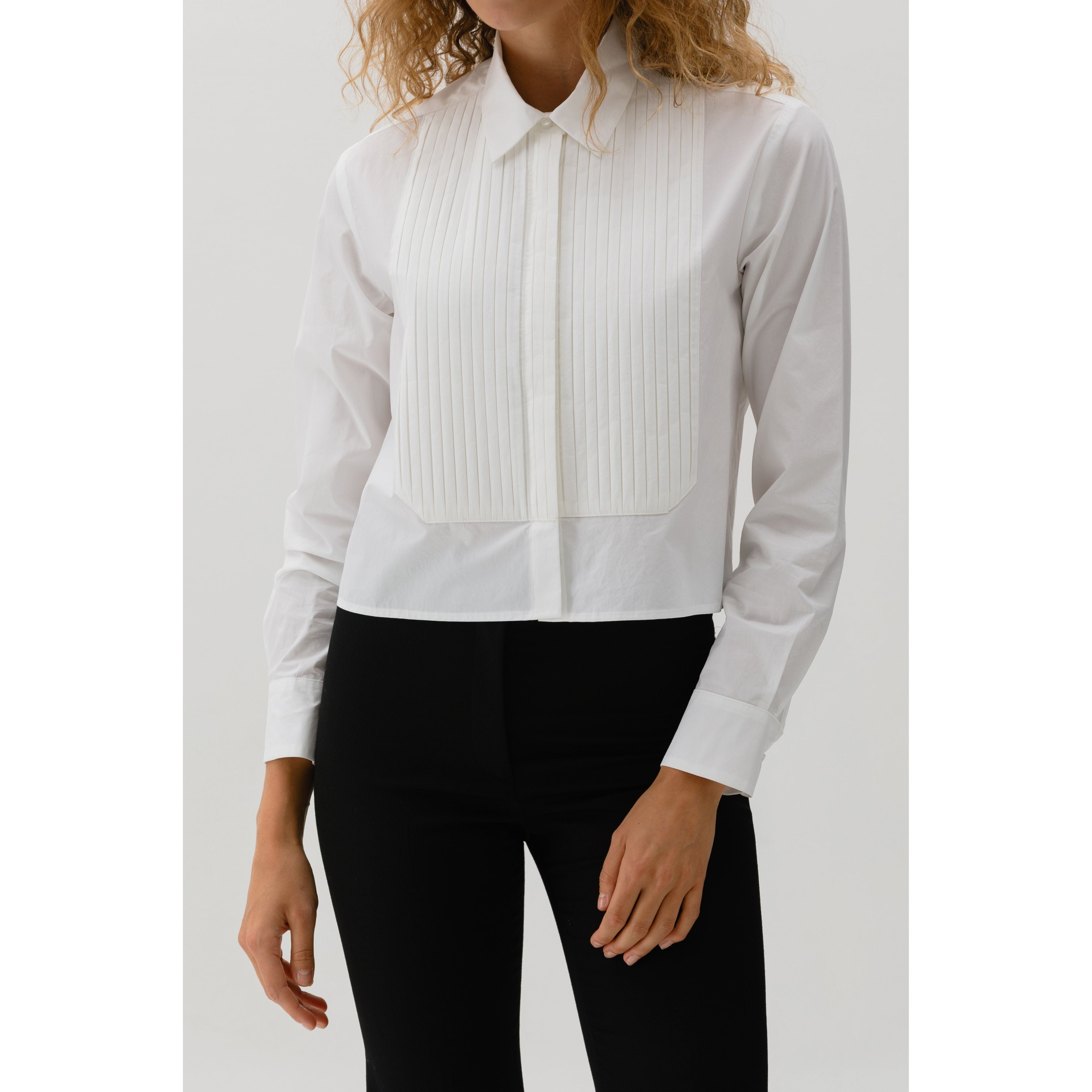 Cissa The Tuxedo Shirt in Paper Cotton