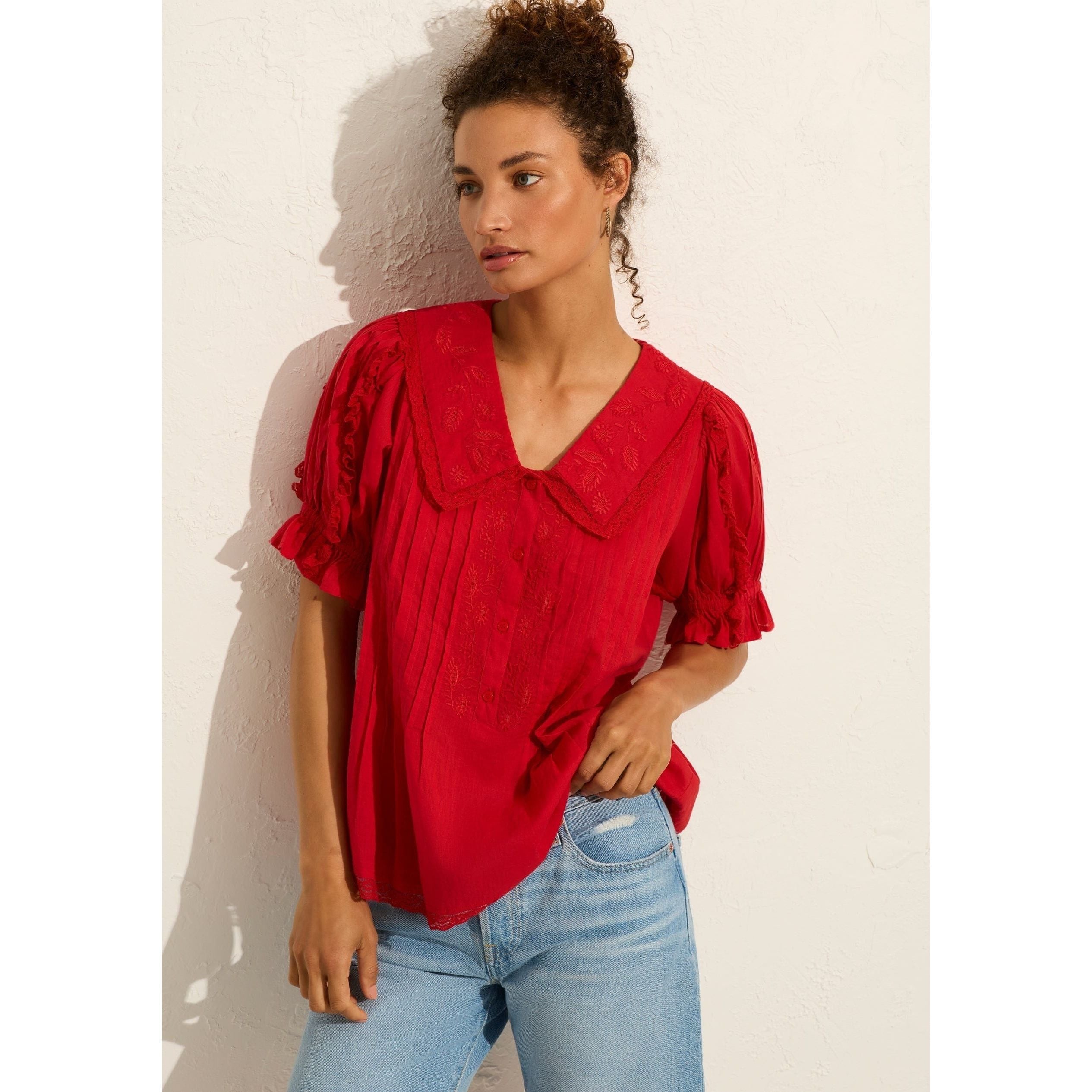 Auguste the Label Ellory Blouse Red