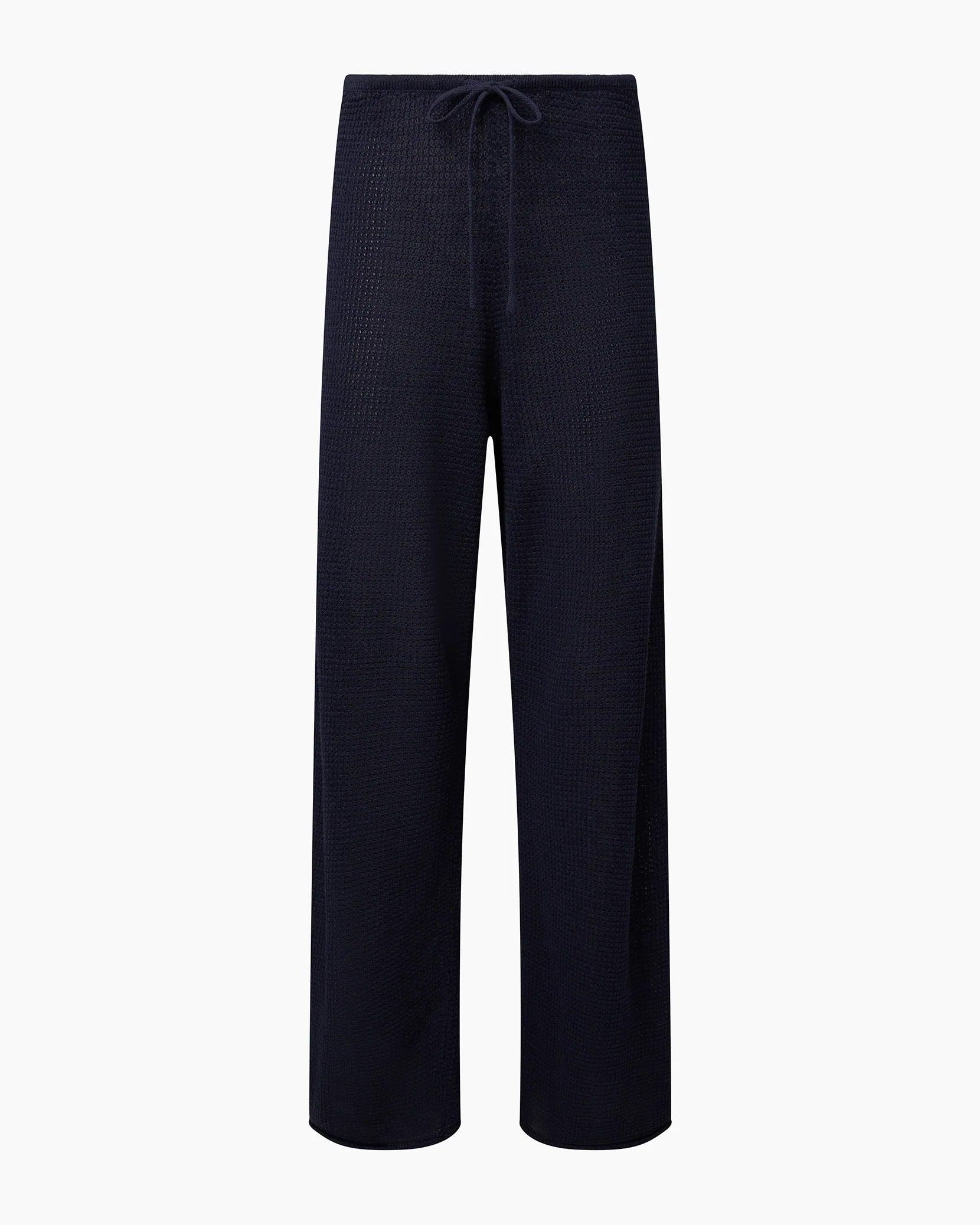 Onia Linen Knit Drawstring Pant Deep Navy - Primm's