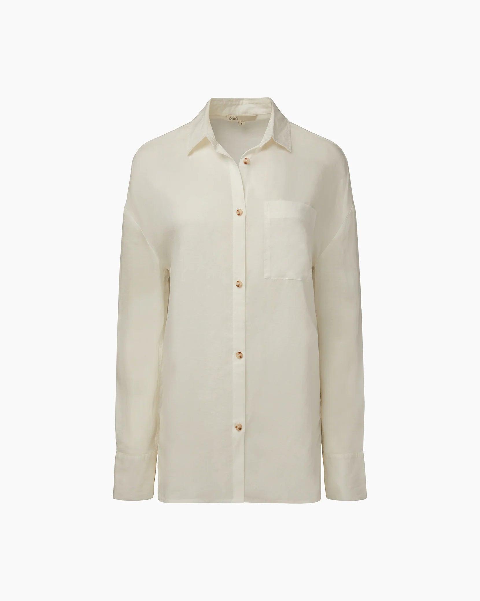 Onia Air Linen Boyfriend Shirt - Primm's