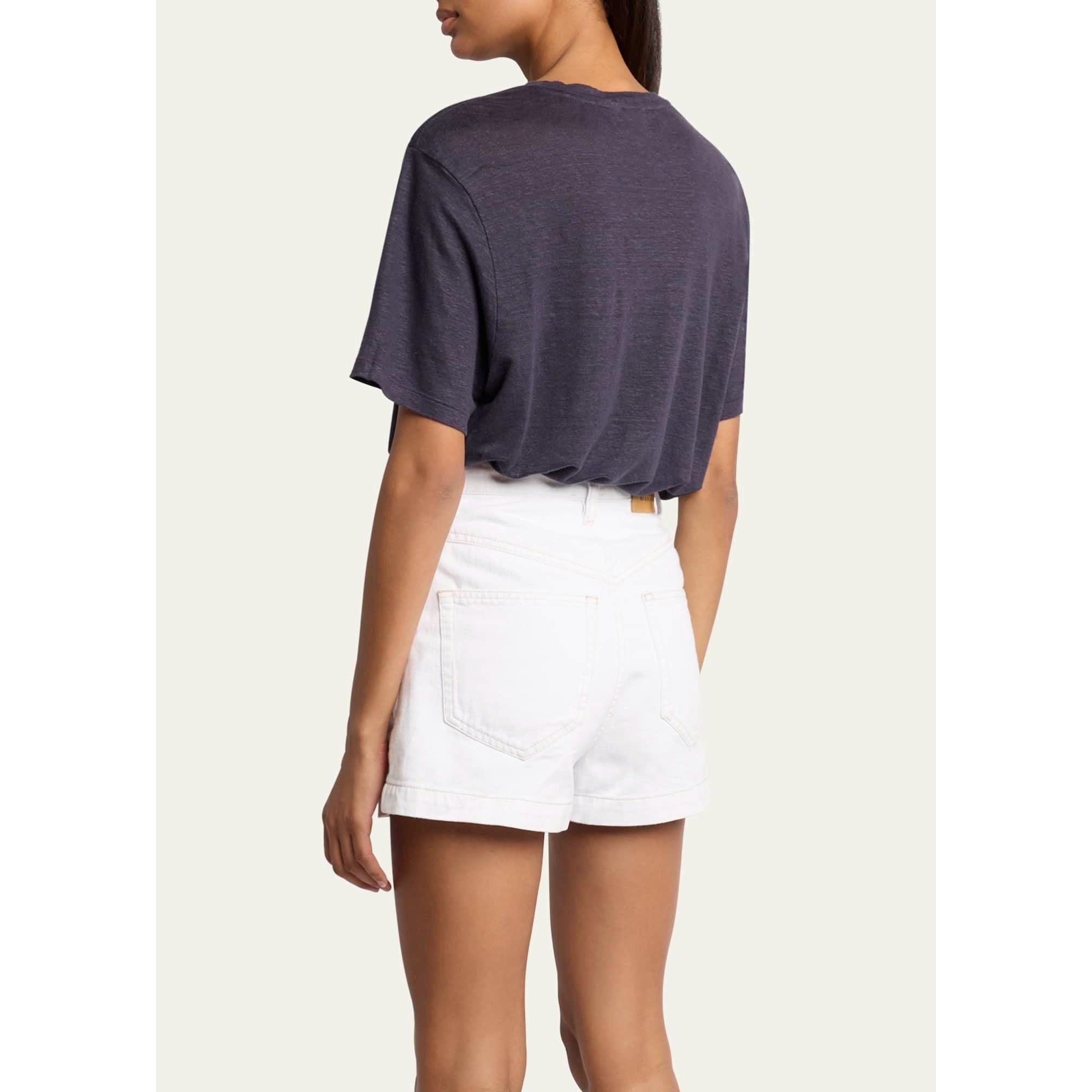 Isabel Marant Etolie Zewel Linen T-Shirt Faded Night Lilac