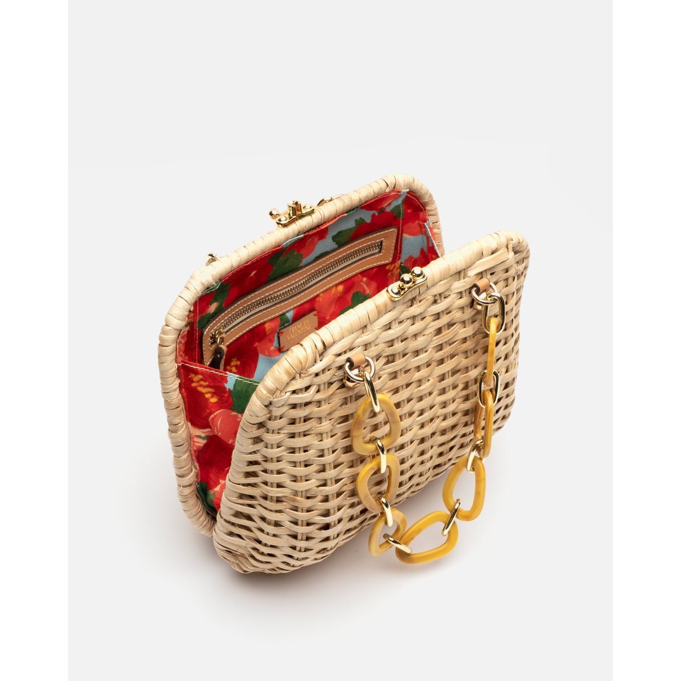 Frances Valentine Hen Wicker Poeny Basket Natural