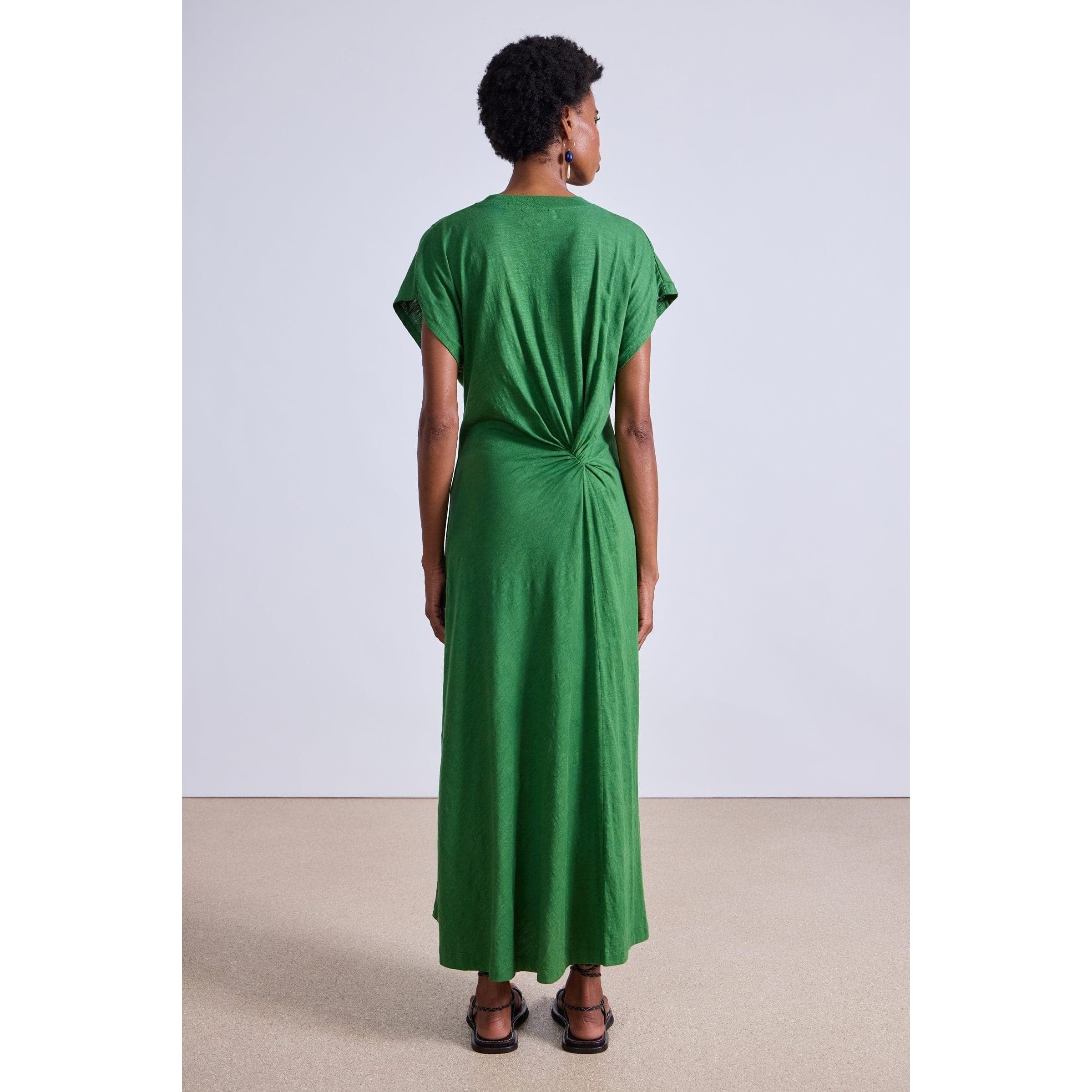 Apiece Apart Violetta Twist Dress Green