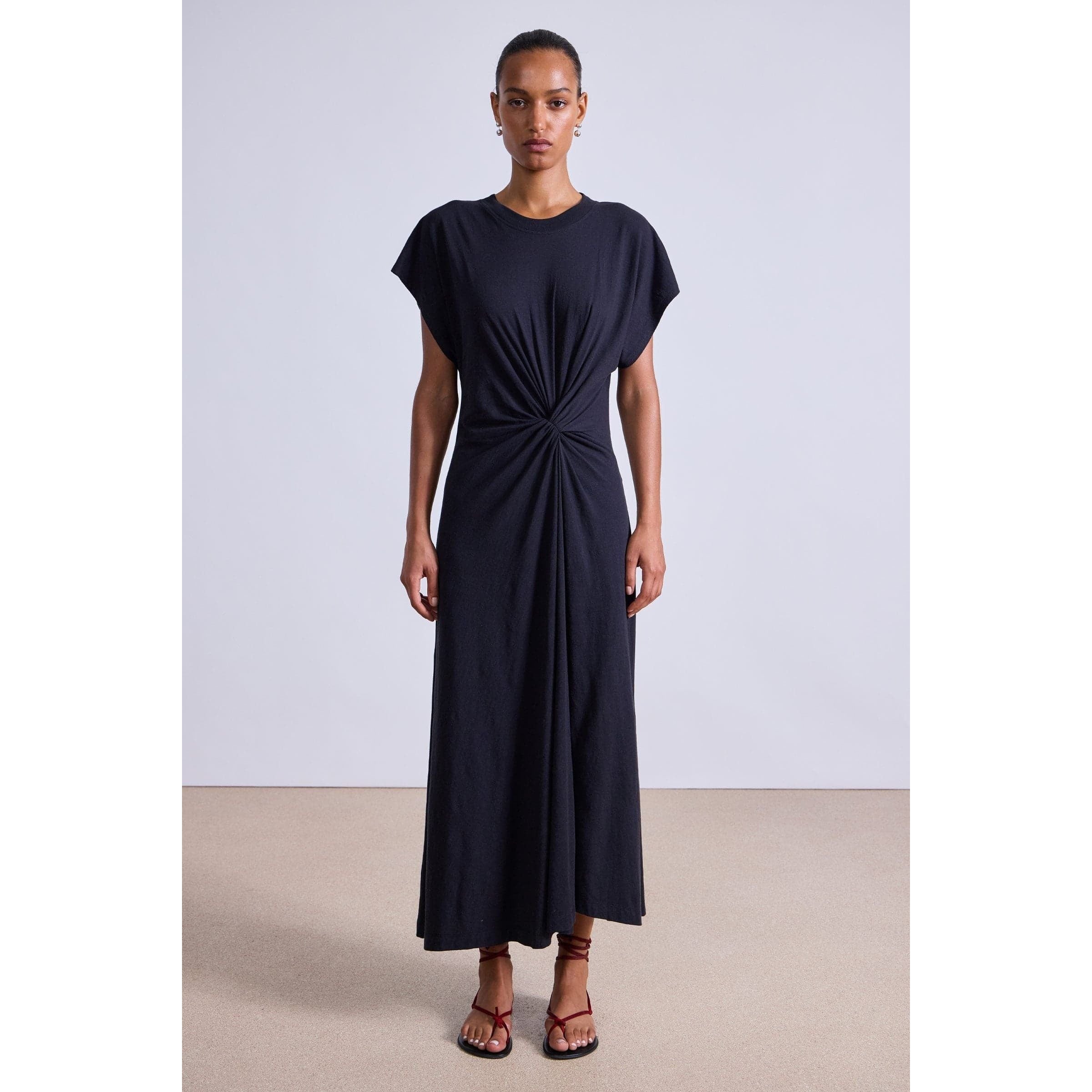 Apiece Apart Violetta Twist Dress Black