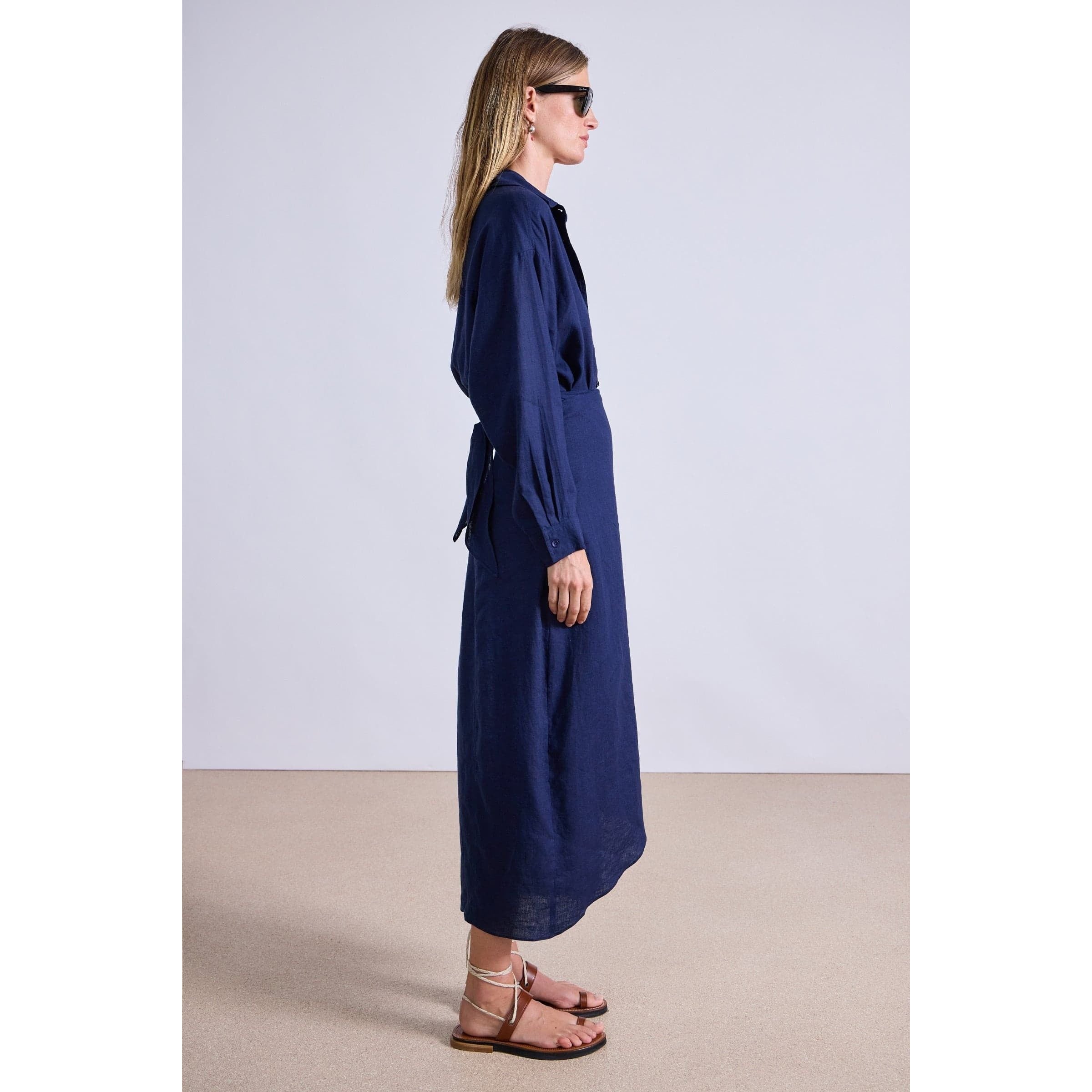 Apiece Apart Alessandra Sarong Shirt Dress