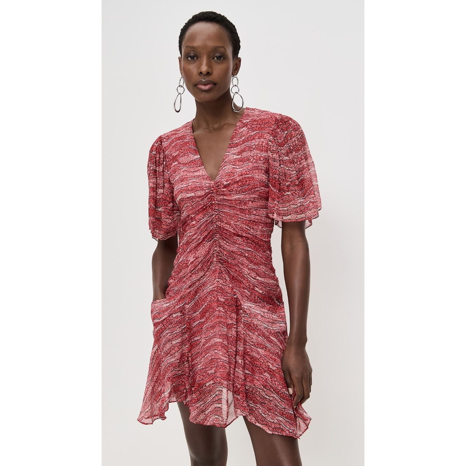 Isabel Marant Etoile Vivienne Dress Red