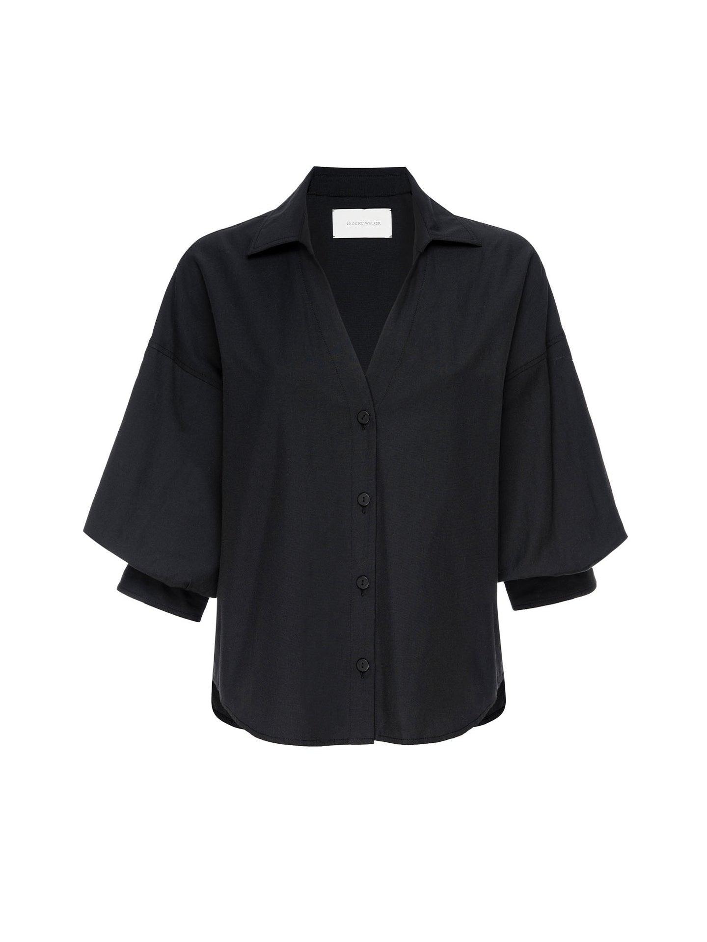 Brochu Walker Kate Shirt Black Onyx - Primm's