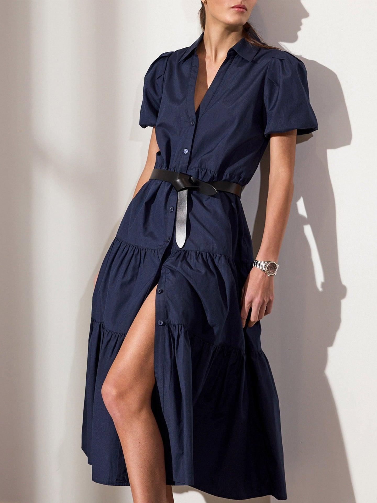 Brochu Walker Havana Dress Navy - Primm's