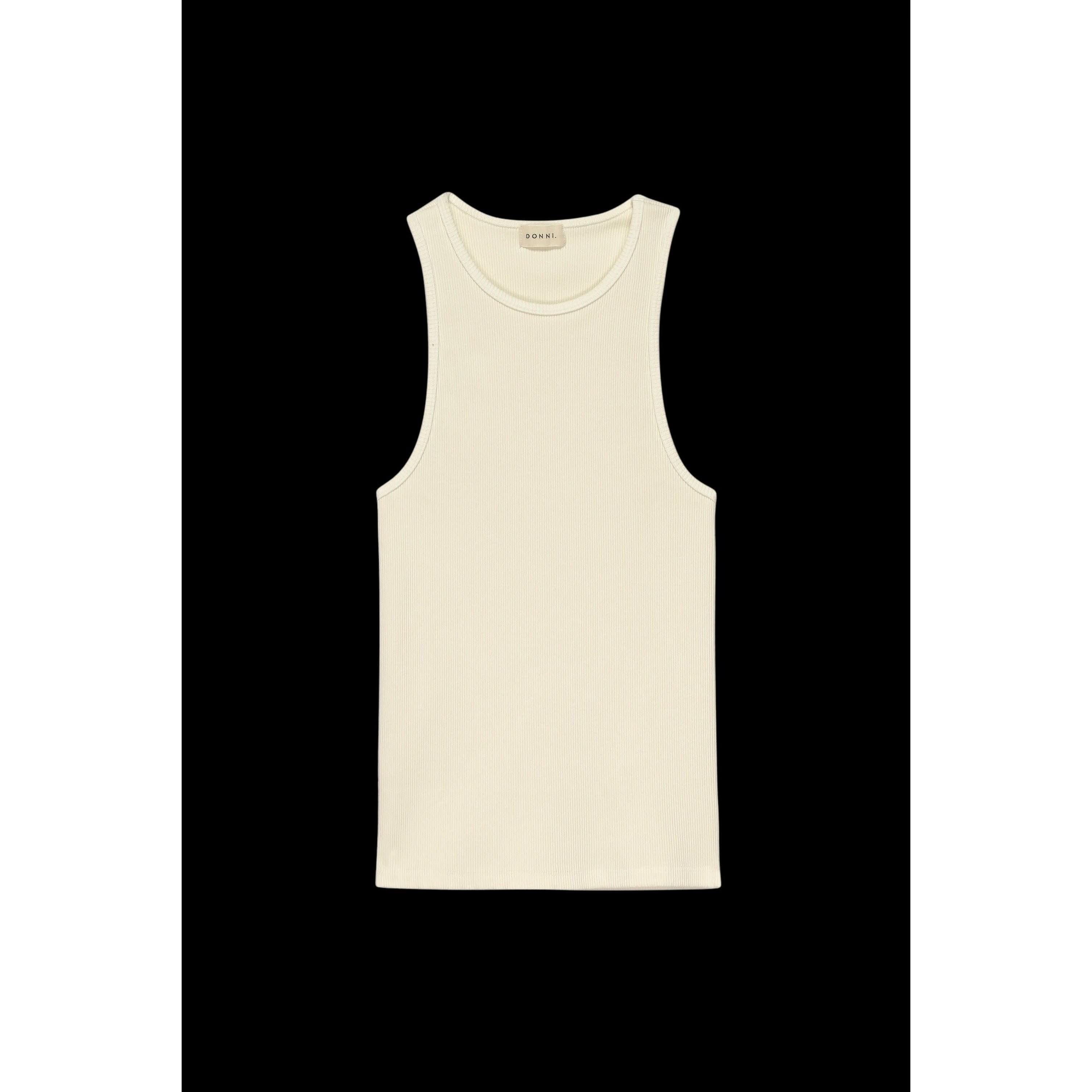 Donni The Rib Knit Tank Cream - Primm's