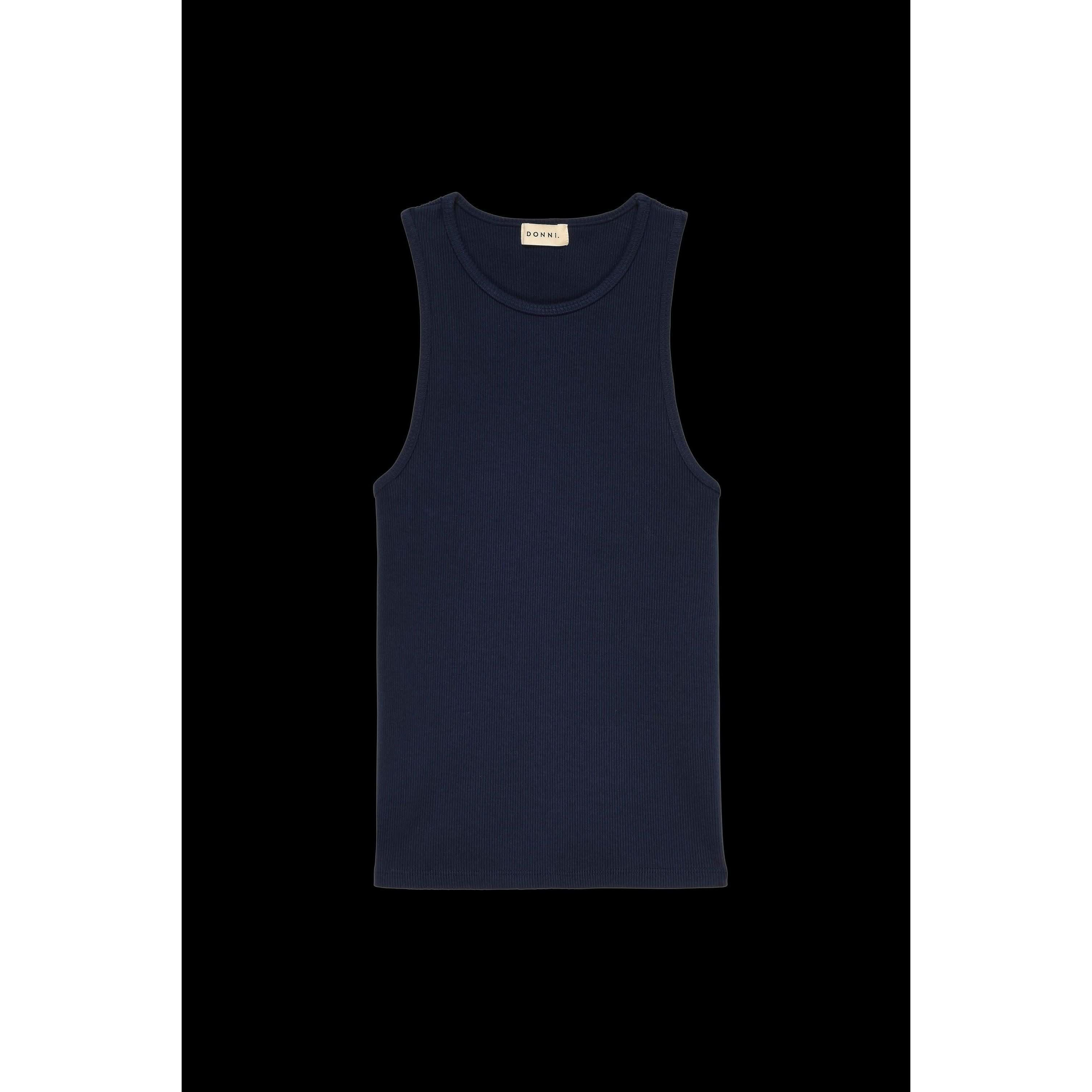 Donni The Rib Knit Tank Navy - Primm's