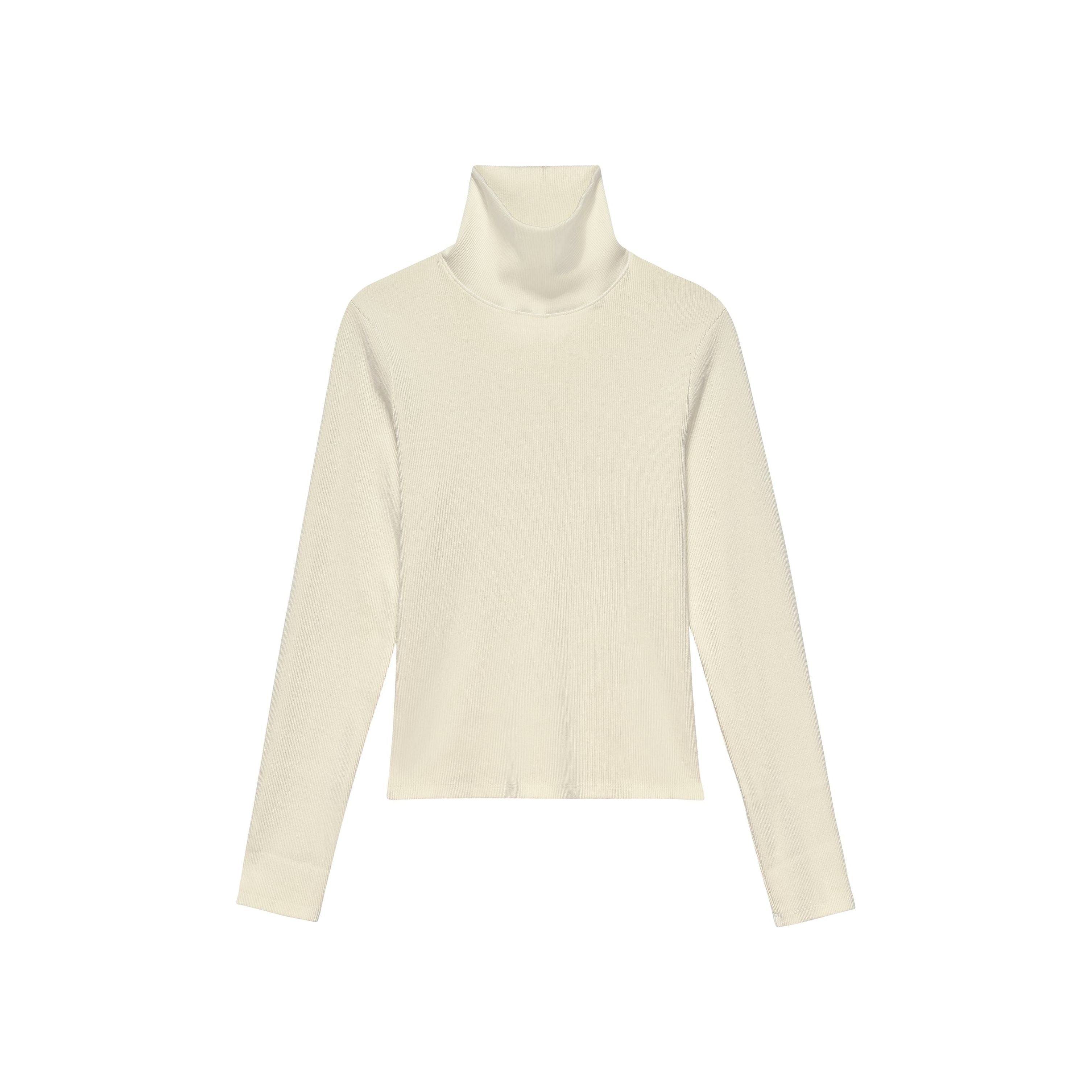 Donni The Baby Rib Turtleneck Cream